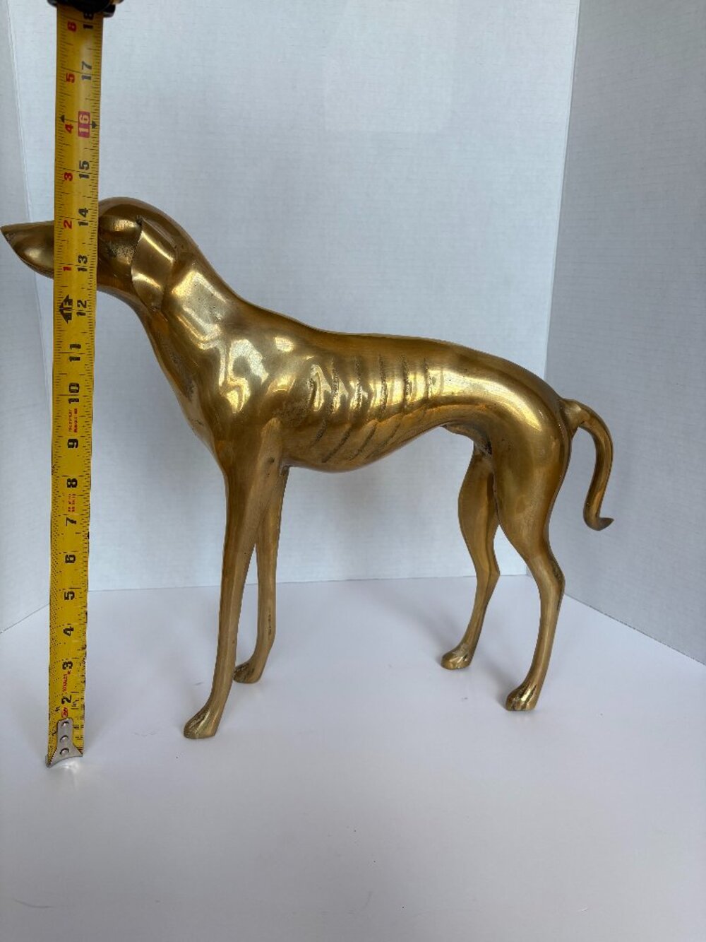 Vintage Brass Whippet/Greyhound Statuette